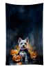 Westie Spaniel Puppy Halloween Kitchen Towel Dish Cloths Guest Hand Towel Decorative Bathroom Towel for Face,Tea, Dishcloth, Kitchen and Bath