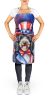 Bernedoodle Patriotic American Apron Cooking Kitchen Server Baking Crafts Gardening for Adult Women Men, Unisex, Large, Multicolor