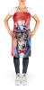 Greyhound Patriotic American Apron Cooking Kitchen Server Baking Crafts Gardening for Adult Women Men, Unisex, Large, Multicolor