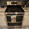 Golden Retriever Luau Kitchen Towel Dish Cloths Guest Hand Towel Decorative Bathroom Towel for Face,Tea, Dishcloth, Kitchen and Bath