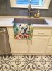 White Boxer Luau Kitchen Towel Dish Cloths Guest Hand Towel Decorative Bathroom Towel for Face,Tea, Dishcloth, Kitchen and Bath
