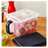 foodMedium Canister with Handle, 21 Cups - Plastic, Gray Lid and Handle