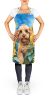 Cockapoo in Sunflowers Apron Cooking Kitchen Server Baking Crafts Gardening for Adult Women Men, Unisex, Large, Multicolor