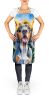 American English Coonhound in Sunflowers Apron Cooking Kitchen Server Baking Crafts Gardening for Adult Women Men, Unisex, Large, Multicolor