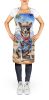 Australian Cattle Dog Cowboy Welcome Apron Cooking Kitchen Server Baking Crafts Gardening for Adult Women Men, Unisex, Large, Multicolor