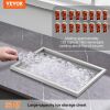 VEVOR Drop in Ice Chest, 20"L x 14"W x 12"H Stainless Steel Ice Cooler, Commercial Ice Bin with Cover, 40 qt Outdoor Kitchen Ice Bar