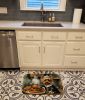 Yorkie Fall Kitchen Pumpkins Memory Foam Kitchen Mat Machine Washable Anti-Fatigue Mat Cushion Comfort Bath Mat or Kitchen Rug