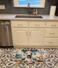 French Bulldog The Chef Memory Foam Kitchen Mat Machine Washable Anti-Fatigue Mat Cushion Comfort Bath Mat or Kitchen Rug