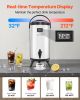 Insulated Beverage Dispenser for Hot & Cold Drinks 2.4 Gal Stainless Steel