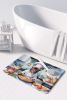 French Bulldog The Chef Memory Foam Kitchen Mat Machine Washable Anti-Fatigue Mat Cushion Comfort Bath Mat or Kitchen Rug