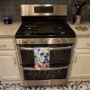 White Boxer Luau Kitchen Towel Dish Cloths Guest Hand Towel Decorative Bathroom Towel for Face,Tea, Dishcloth, Kitchen and Bath