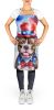 NEW Staffordshire Bull Terrier Patriotic American Apron Cooking Kitchen Server Baking Crafts Gardening for Adult Women Men, Unisex, Large, Multicolor