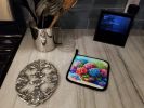 Hydrangeas in Watercolor Pair of Pot Holders Kitchen Heat Resistant Pot Holders Sets Oven Hot Pads for Cooking Baking BBQ, 7 1/2 x 7 1/2