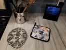 Neapolitan Mastiff The Chef Pair of Pot Holders Kitchen Heat Resistant Pot Holders Sets Oven Hot Pads for Cooking Baking BBQ, 7 1/2 x 7 1/2