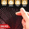 Vegetables Storage Mesh Bag for Fridge 200Pcs 13.7 IN Drawstring Mesh Bag Produce Bags Reusable Washable Onion Storage Tote Bag Farmers Market Bag Fru