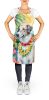 Borzoi Luau Apron Cooking Kitchen Server Baking Crafts Gardening for Adult Women Men, Unisex, Large, Multicolor