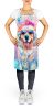 Great Pyrenees Hippie Dawg Apron Cooking Kitchen Server Baking Crafts Gardening for Adult Women Men, Unisex, Large, Multicolor