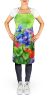 Illinois Violet in Watercolor Apron Cooking Kitchen Server Baking Crafts Gardening for Adult Women Men, Unisex, Large, Multicolor