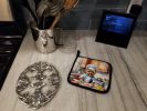 Yorkie Yorkshire Terrier The Chef Pair of Pot Holders Kitchen Heat Resistant Pot Holders Sets Oven Hot Pads for Cooking Baking BBQ, 7 1/2 x 7 1/2