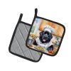 Newfoundland The Chef Pair of Pot Holders Kitchen Heat Resistant Pot Holders Sets Oven Hot Pads for Cooking Baking BBQ, 7 1/2 x 7 1/2