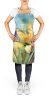 New Mexico Yucca Flower in Watercolor Apron Cooking Kitchen Server Baking Crafts Gardening for Adult Women Men, Unisex, Large, Multicolor