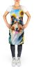 Collie in Sunflowers Apron Cooking Kitchen Server Baking Crafts Gardening for Adult Women Men, Unisex, Large, Multicolor