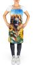 Leonberger in Sunflowers Apron Cooking Kitchen Server Baking Crafts Gardening for Adult Women Men, Unisex, Large, Multicolor