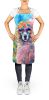 Poodle Hippie Dawg Apron Cooking Kitchen Server Baking Crafts Gardening for Adult Women Men, Unisex, Large, Multicolor