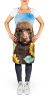 Chocolate Poodle in Sunflowers Apron Cooking Kitchen Server Baking Crafts Gardening for Adult Women Men, Unisex, Large, Multicolor