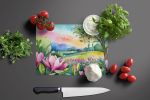 NEW Louisiana Magnolias in Watercolor Glass Cutting Board Decorative Tempered Glass Kitchen Cutting and Serving Board Large Size Chopping Board