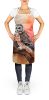 Northern Hawk Owl Apron Cooking Kitchen Server Baking Crafts Gardening for Adult Women Men, Unisex, Large, Multicolor