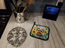 Yorkshire Terrier in Sunflowers Pair of Pot Holders Kitchen Heat Resistant Pot Holders Sets Oven Hot Pads for Cooking Baking BBQ, 7 1/2 x 7 1/2