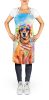 Dachshund Hippie Dawg Apron Cooking Kitchen Server Baking Crafts Gardening for Adult Women Men, Unisex, Large, Multicolor