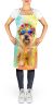 Cairn Terrier Hippie Dawg Apron Cooking Kitchen Server Baking Crafts Gardening for Adult Women Men, Unisex, Large, Multicolor