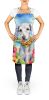 Bedlington Terrier Luau Apron Cooking Kitchen Server Baking Crafts Gardening for Adult Women Men, Unisex, Large, Multicolor