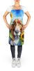 Basset Hound in Sunflowers Apron Cooking Kitchen Server Baking Crafts Gardening for Adult Women Men, Unisex, Large, Multicolor