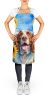Welsh Springer Spaniel in Sunflowers Apron Cooking Kitchen Server Baking Crafts Gardening for Adult Women Men, Unisex, Large, Multicolor