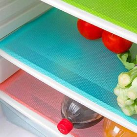 4 /8/12Pcs Refrigerator Liners; Washable Mats Covers Pads; Home Kitchen Gadgets Accessories Organization For Top Freezer Glass Shelf Wire Shelving Cup (Color: Pink)