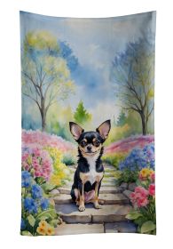 Chihuahua Spring Path Kitchen Towel Dish Cloths Guest Hand Towel Decorative Bathroom Towel for Face,Tea, Dishcloth, Kitchen and Bath (Default: Default)