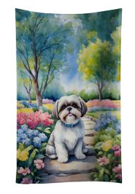 Shih Tzu Spring Path Kitchen Towel Dish Cloths Guest Hand Towel Decorative Bathroom Towel for Face,Tea, Dishcloth, Kitchen and Bath (Default: Default)