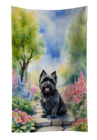 Cairn Terrier Spring Path Kitchen Towel Dish Cloths Guest Hand Towel Decorative Bathroom Towel for Face,Tea, Dishcloth, Kitchen and Bath (Default: Default)