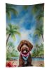 Labradoodle Luau Kitchen Towel Dish Cloths Guest Hand Towel Decorative Bathroom Towel for Face,Tea, Dishcloth, Kitchen and Bath
