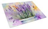 NEW Lavender in Watercolor Glass Cutting Board Decorative Tempered Glass Kitchen Cutting and Serving Board Large Size Chopping Board