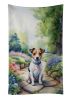 Jack Russell Terrier Spring Path Kitchen Towel Dish Cloths Guest Hand Towel Decorative Bathroom Towel for Face,Tea, Dishcloth, Kitchen and Bath