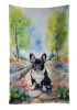 French Bulldog Spring Path Kitchen Towel Dish Cloths Guest Hand Towel Decorative Bathroom Towel for Face,Tea, Dishcloth, Kitchen and Bath