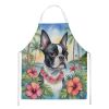 Boston Terrier Luau Apron Cooking Kitchen Server Baking Crafts Gardening for Adult Women Men, Unisex, Large, Multicolor