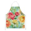 Ranunculus in Watercolor Apron Cooking Kitchen Server Baking Crafts Gardening for Adult Women Men, Unisex, Large, Multicolor