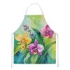 Orchids in Watercolor Apron Cooking Kitchen Server Baking Crafts Gardening for Adult Women Men, Unisex, Large, Multicolor