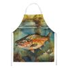 Brown Trout Apron Cooking Kitchen Server Baking Crafts Gardening for Adult Women Men, Unisex, Large, Multicolor