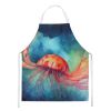 Jellyfish Apron Cooking Kitchen Server Baking Crafts Gardening for Adult Women Men, Unisex, Large, Multicolor